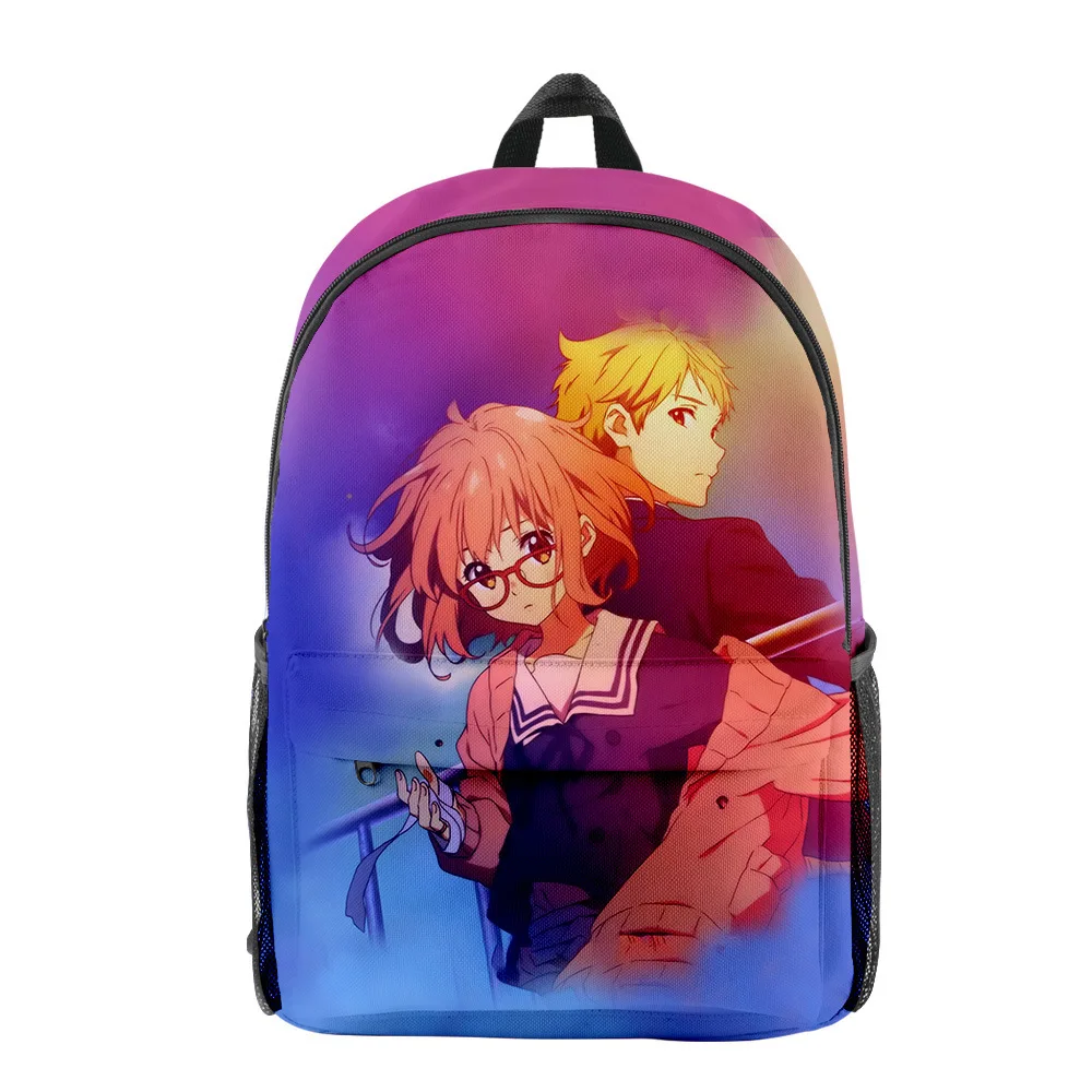 

Новинка в стиле хип-хоп, крутая сумка для книг Beyond the Boundary, рюкзаки для ноутбуков, водонепроницаемые оксфордские рюкзаки с 3D принтом для мальчиков и девочек, дорожные рюкзаки
