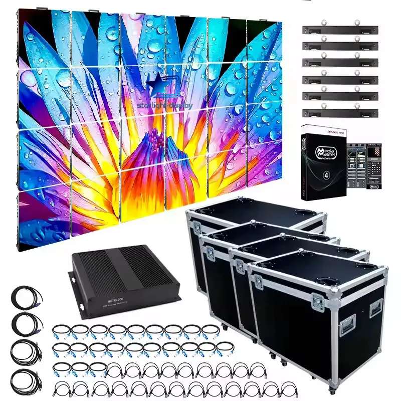 P3.91 Outdoor LED Rental Display Panel 500mm x1000mm Full Color for Stage Background Traffic Cinema Advertising