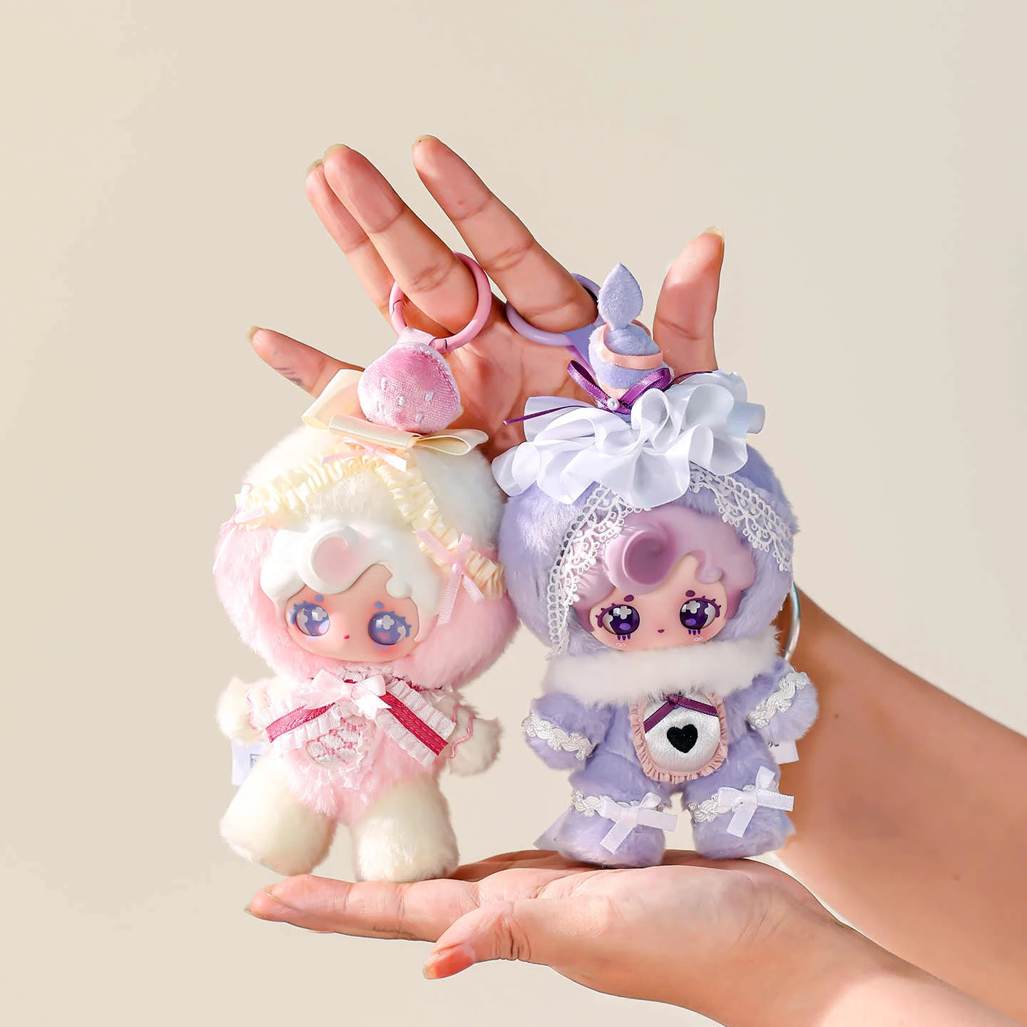 НОВИНКА SKCTOY: Оригинальная плюшевая кукла Mimiu в закрытой упаковке, милая серая мягкая игрушка, подвеска для сумки, брелок, подарок для подруг