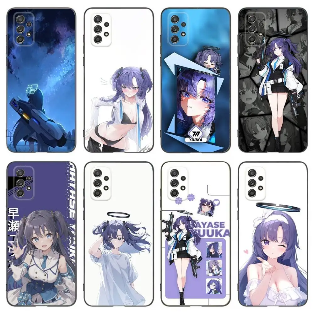 

Game H-Hayase Y-Yuuka Phone Case For Samsung Galaxy A13,A21s,A22,A31,A32,A52,A53,A71,A80,Soft Black Shell