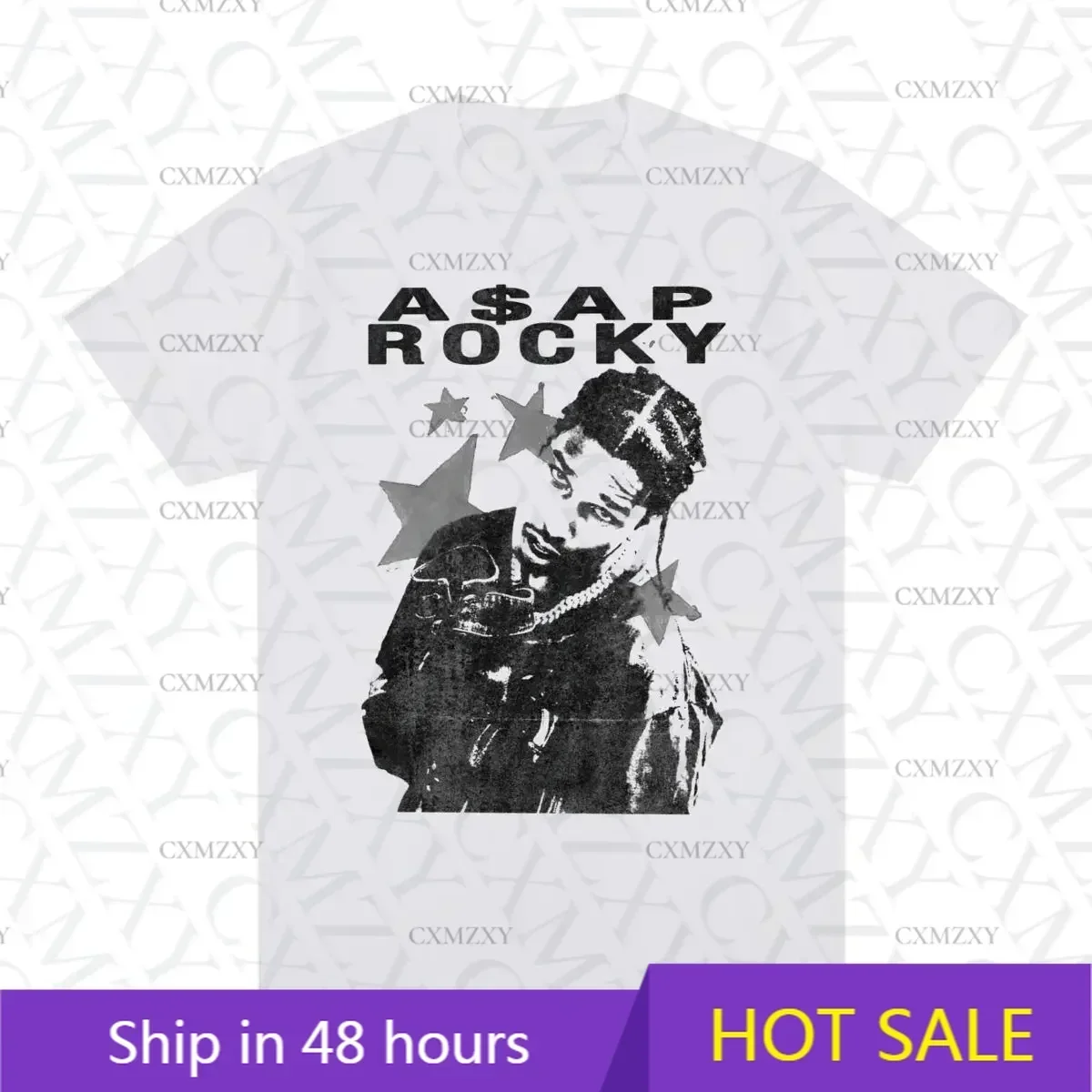 

ASAP Vintage T-shirt Hip Hop Trend Cotton Men T shirt New Tee Tshirt mens Tops
