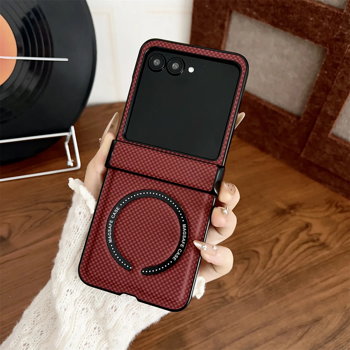 Für Motorola Razr 60 50 40 Ultra Handyhülle für Magsafe Magnetische Lederhülle Scharnier-Schutz Stoßfest Moto Razr 60 50