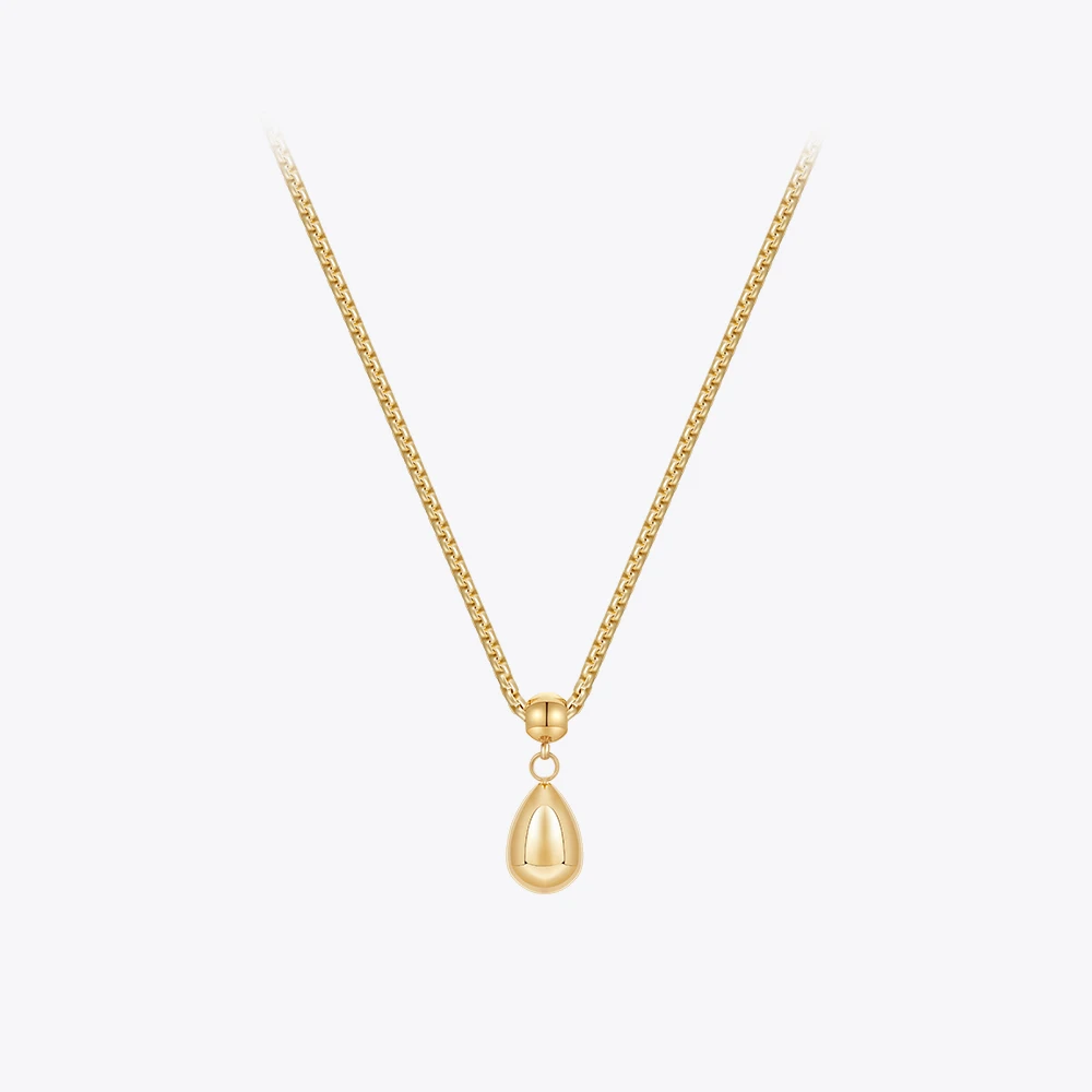 ENFASHION Rain Drop Pendant Necklace For Women Jewelry Para Mujer 18K Plated Gold Color Trendy Necklaces Anniversary P233396