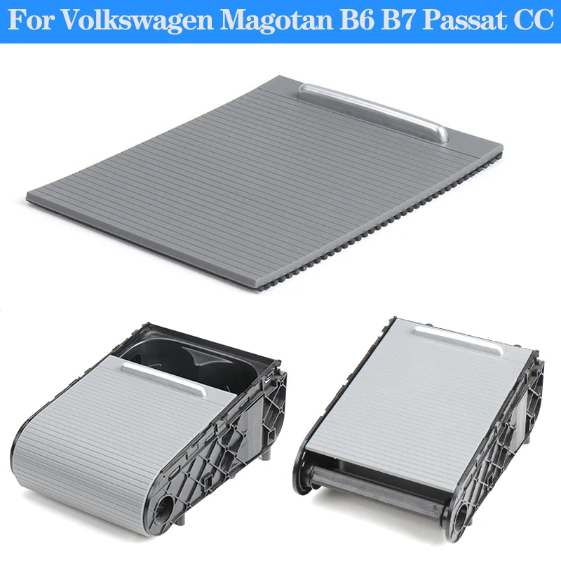 3CD857503 For Volkswagen Magotan CC B6 B7 Car Center Console Sliding Shutters Cup Holder Roller Blind Cover Replacement