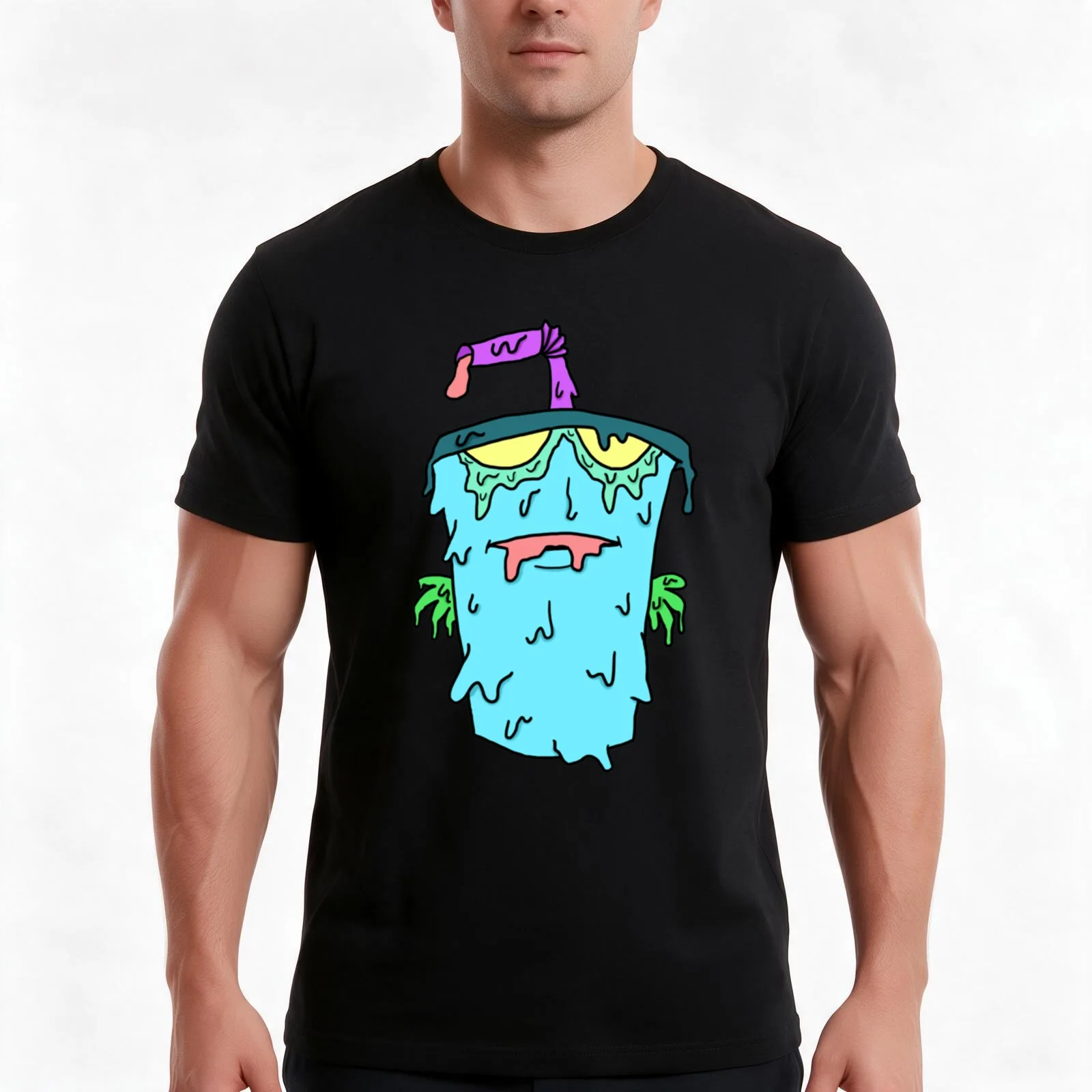 Master Shake (Melty) T-Shirt Summer Casual Cotton Tee Oversized Streetwear Tops Vintage Graphic Print Loose Fit Short Sleeve