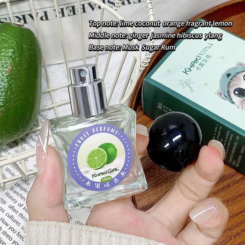 Perfume de ciruela de crema de lima de leche de coco, aroma de almizcle de miel de mujer Gourmand Oriental, niebla de fragancia afrutada de limón, naranja, manzana cítrica