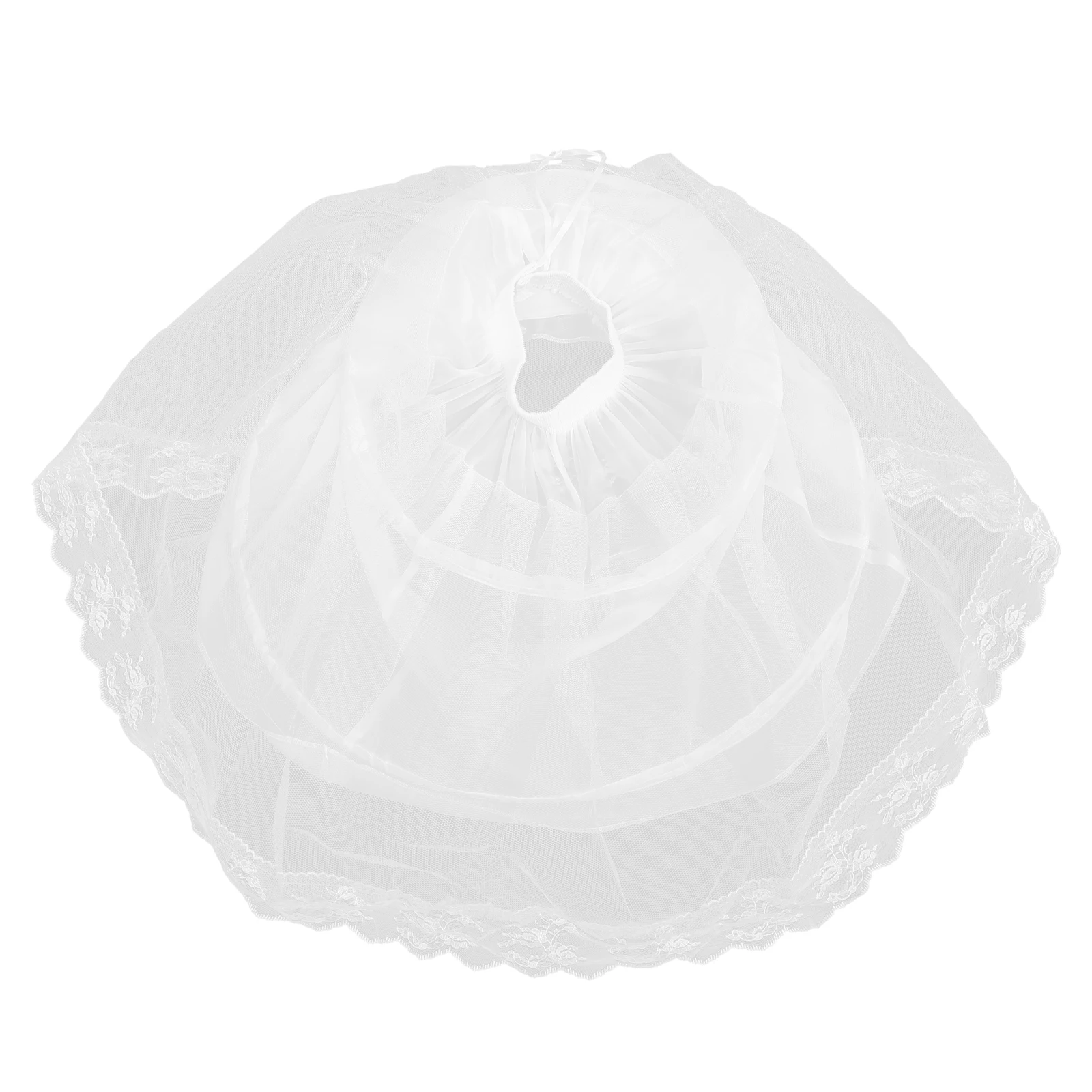 

White Petticoat Skirt Lining for Under Dress Kids Baby Girl Clothing Accessory Mesh Elastic Comfortable Non Itchy No