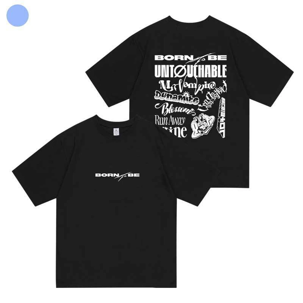 2026 Star Same T-shirt PHOTO NAME BORN TOBE Printe TShirt Kpop Stayin Shirt Pullovers Women Korean Style Summer Oversized Tshirt