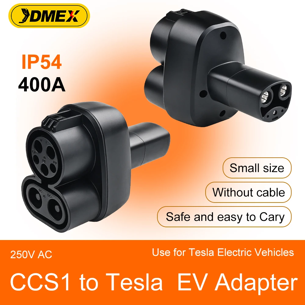 

JDMEX CCS 1 к Tesla EV адаптер для зарядки 400A DC адаптер для зарядки электромобиля конвертер для автомобильного зарядного устройства IP54 водонепроницаемый