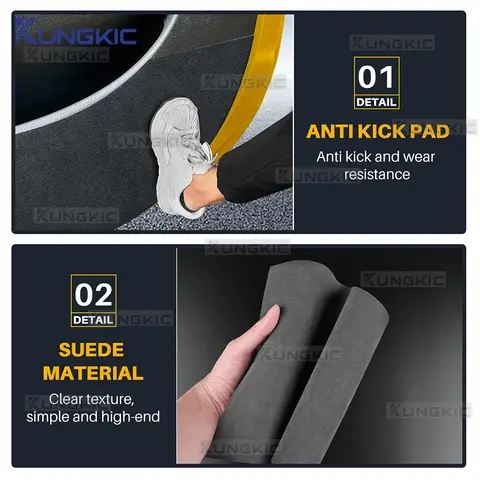 Dörrskydd för Fiat 500/500C 2008-2024/ 500E 2012-2019/ Abarth 595 695 2012-2024 vänsterstyrd högerstyrd bilkolfibermatta, tillbehör 8 best sales 500 öre - №5