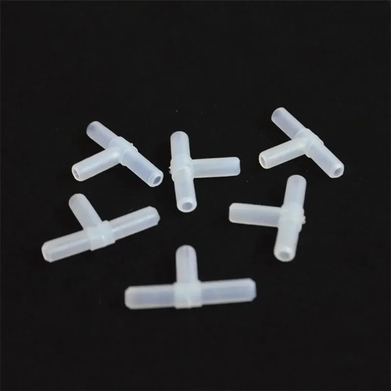 10 pièces 4mm en plastique té "T" 3 voies Aquarium pompe à Air ligne Tubes Joints connecteurs pour aquarium acuarios