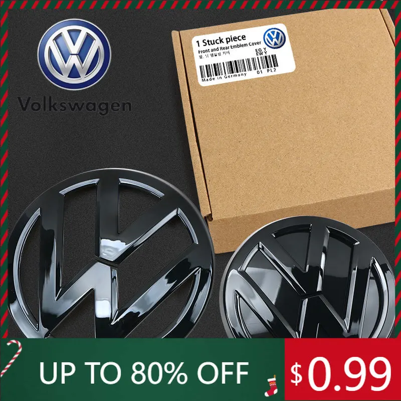 

Наклейки на интерьер, 2 шт., сменный значок для Volkswagen VW Golf 7 MK7 2014-2017, передний капот автомобиля, гриль, задний багажник, эмблема, логотип Re