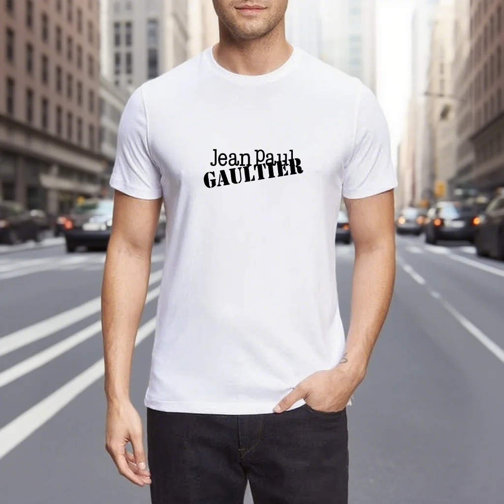 

Men's Clothes 100% Cotton Graphic T-Shirts J-Jean Paul Gaultier Print Summer Tops Streetwear Short Sleeve Tee Y2k Ropa hombre