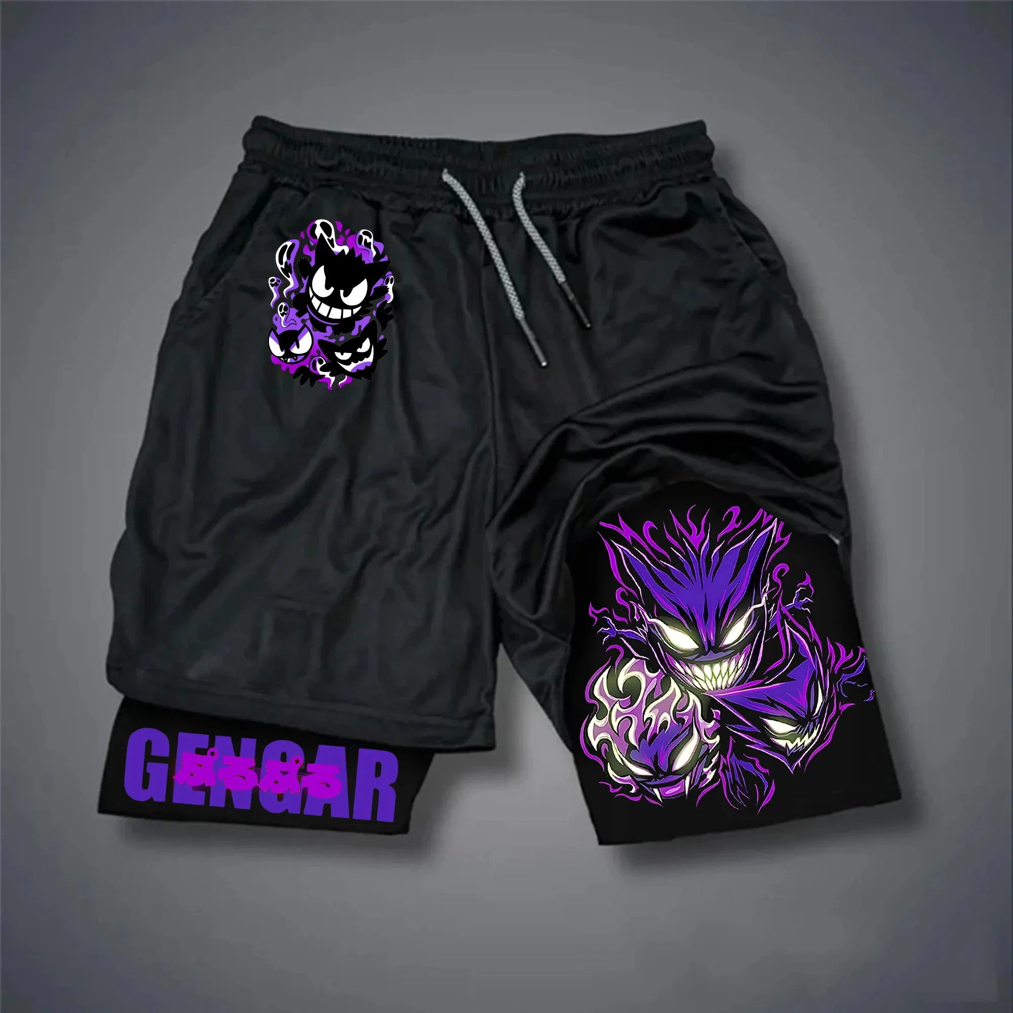 shorts-esportivos-2-em-1-unissex-de-verao-2026-com-estampa-criativa-pokemon-anime-camada-dupla-respiraveis-e-de-secagem-rapida-para-natacao