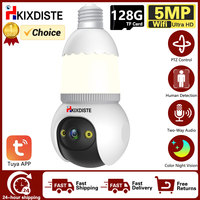 5MP Wifi IP E27 Lamp Bulb Camera Night Vision Two Way Audio Illuminated Bulb Baby Monitor Video Surveillance Cam Remote View