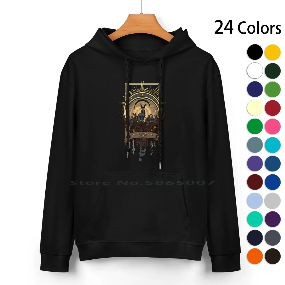 

The Black Rabbit Of Inlé Pure Cotton Hoodie Sweater 24 Colors Newwatershipdown Black Rabbit Inle Grim Reaper Death Horror