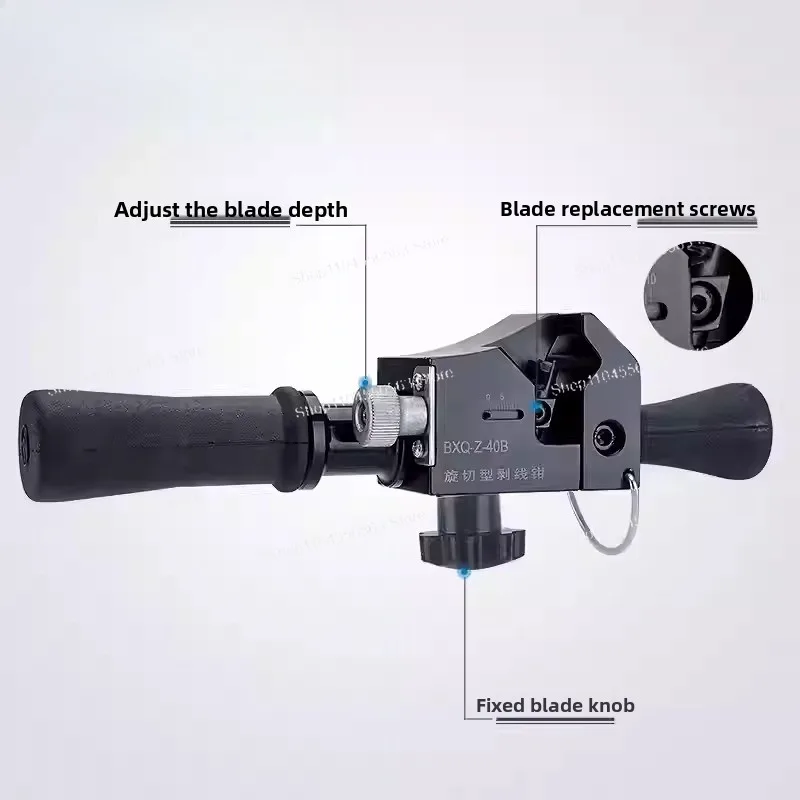 

Инструмент для зачистки кабеля BXQ-Z-40B для конца и посередине изоляционных проводников, верхних проводников и кабелей диаметром. 14-40 мм