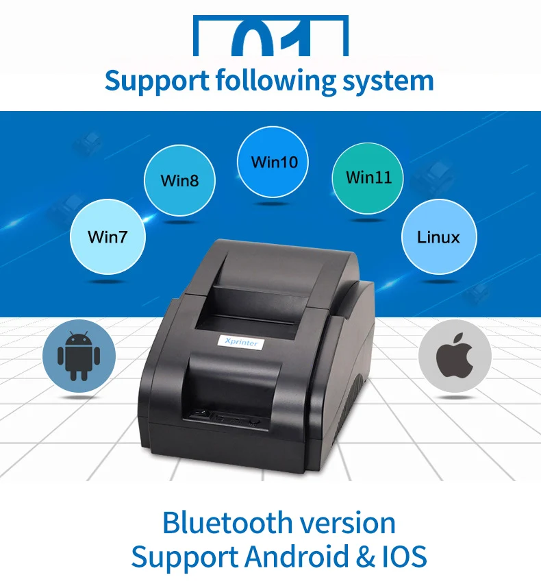 58mm Hand printer Phone printer Portable printer mini printer Bluetooth Wireless Receipt Printer Free 2 year Warranty