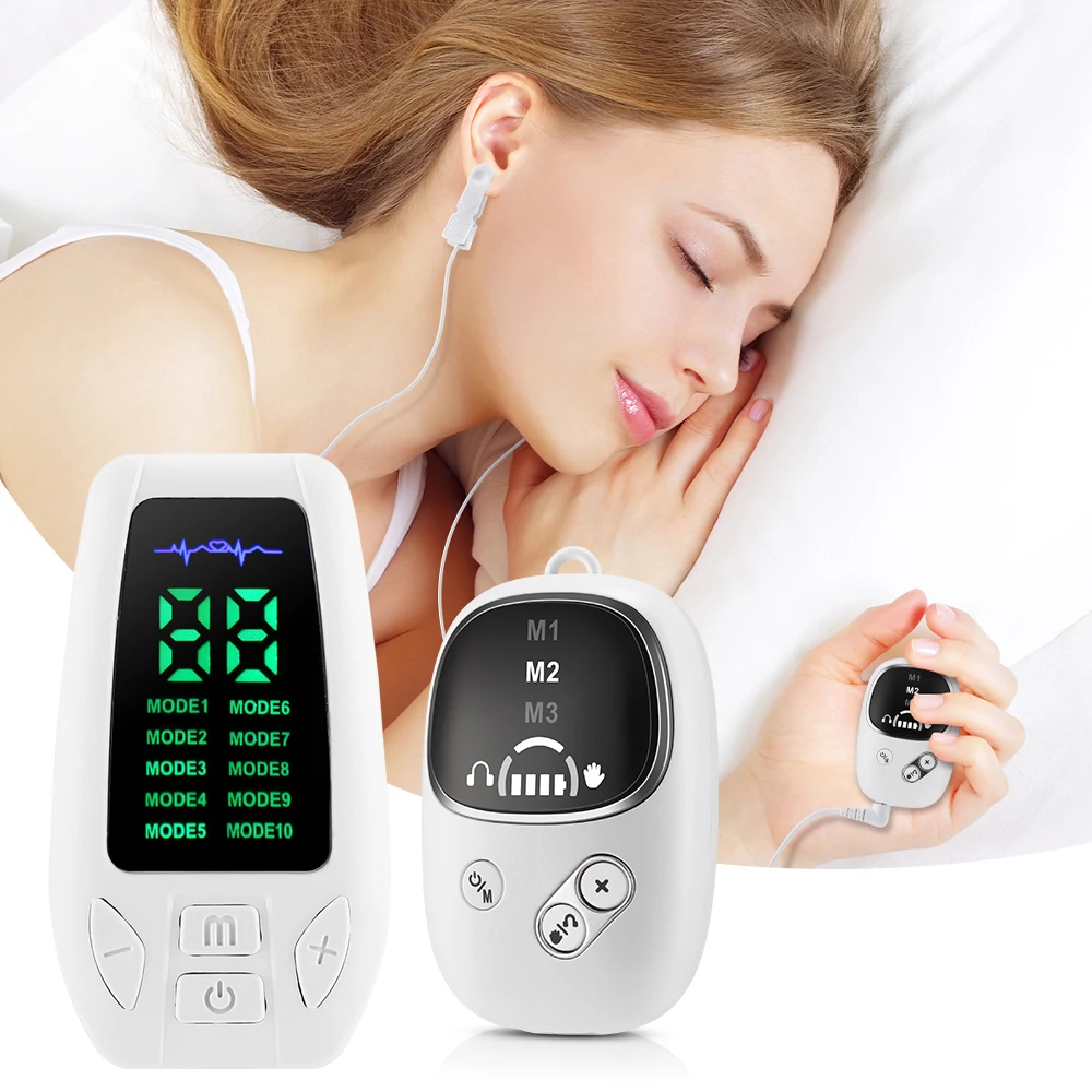 

CES Sleep Aid Device Ear Clip Type Sleep Aid Device For Insomnia Relieve Anxiety Depression Migraine Improve Sleeping 2 Types
