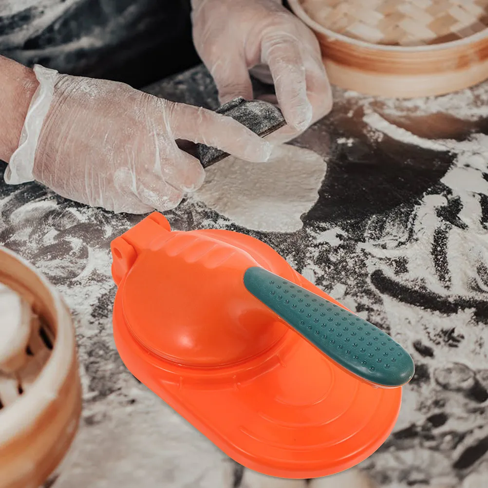 Compact Dumpling Presser Reusable Plastic Dumpling Maker Tool for Wrappers Skin Dough Pressing Home Kitchen Use Daily Cooking