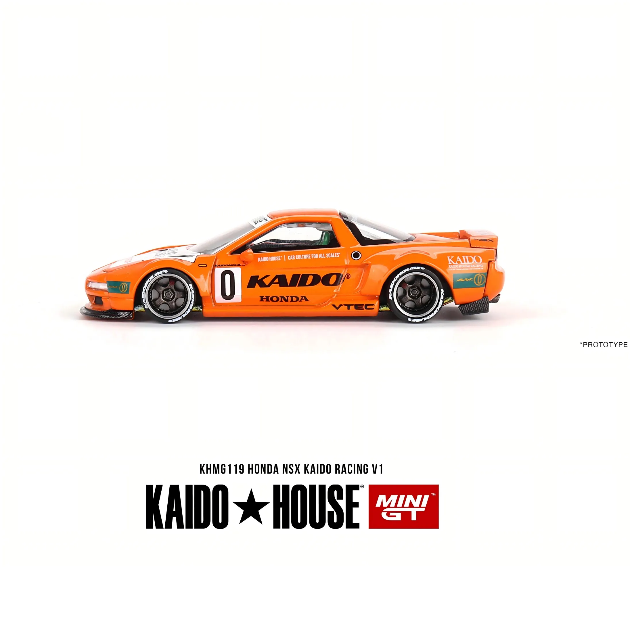 TSM KAIDO HOUSE MINIGT 1/64 KHMG119 NSX Kaido Racing V1 Orange Varnish Chase Die-cast alloy car model