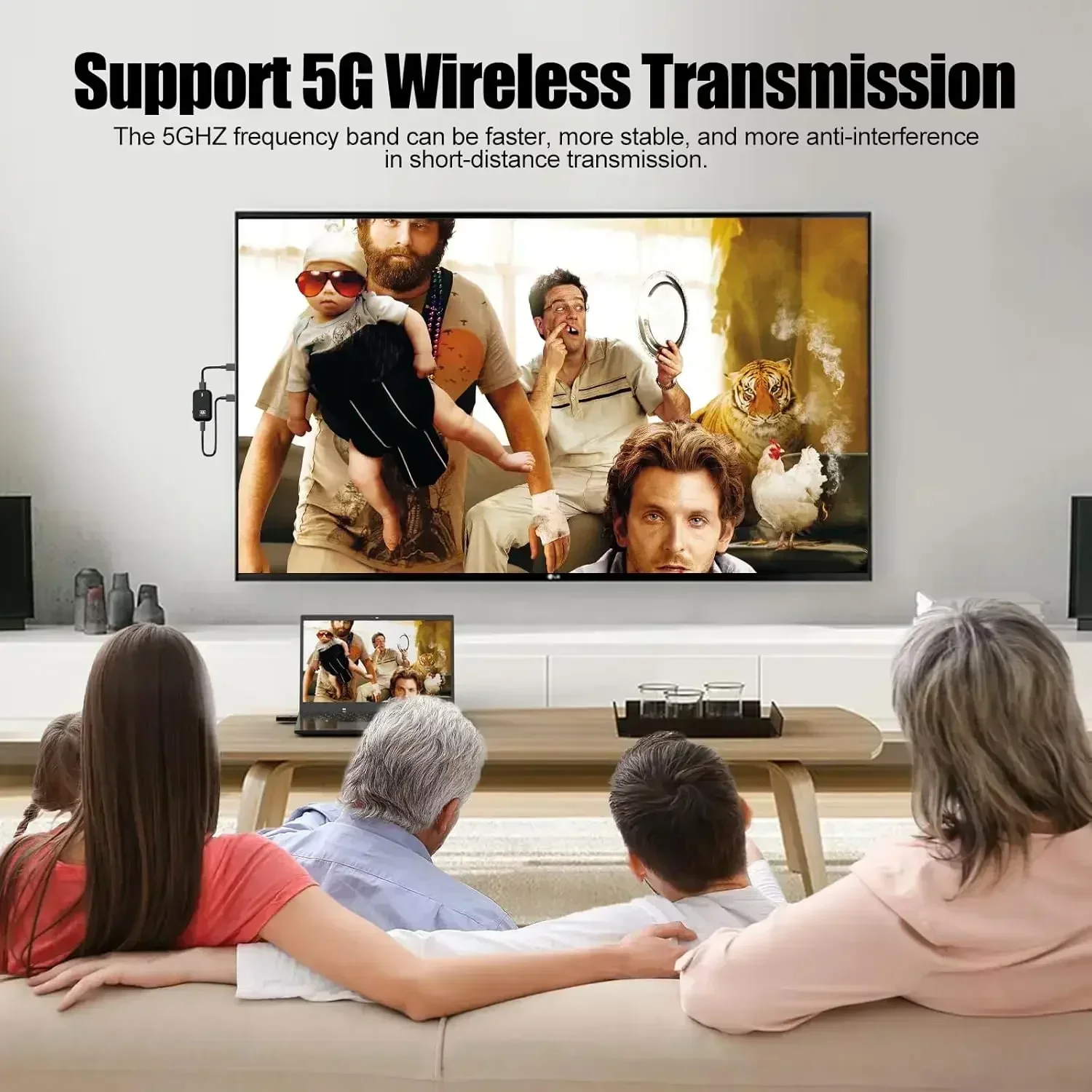 

4K Wireless HDMI Transmitter and Receiver Featuring 3TX and 1RX 5G/2.4G for Superb Video and Audio To Monitor Streaming