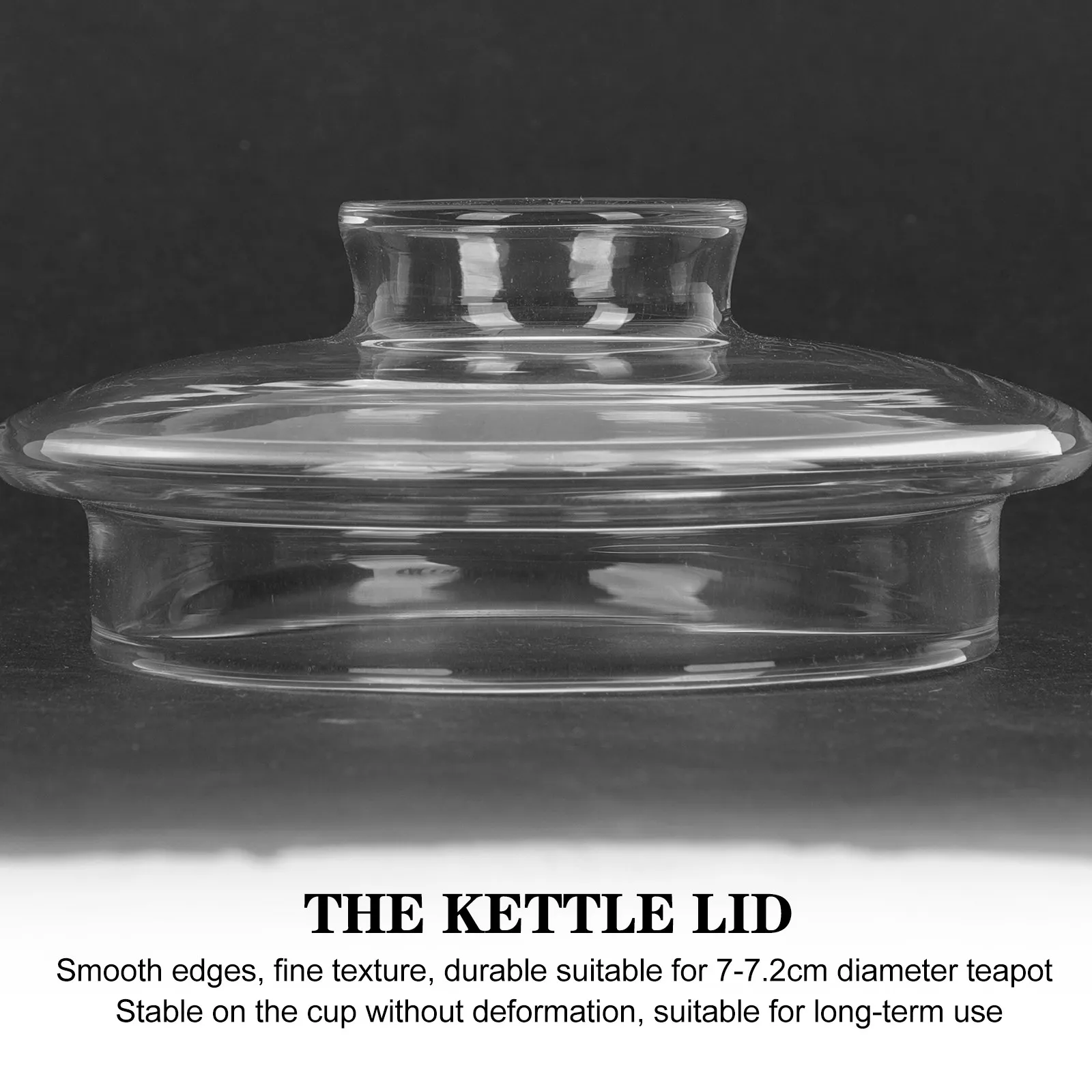Reusable Glass Tea Cup Lids 2pcs – Transparent Secure-Fit Covers for Teapots, Kettles & Water Bottles