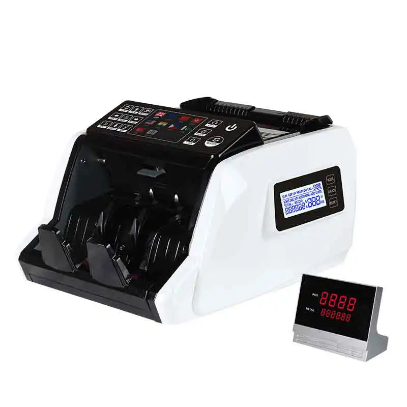 AL-910 2 CIS Currency Mix Value Counter Counterfeit Money Counting Machine Bill Cash CNY,JPY,KRW,IDR,THB,VND,LAK,MYR,