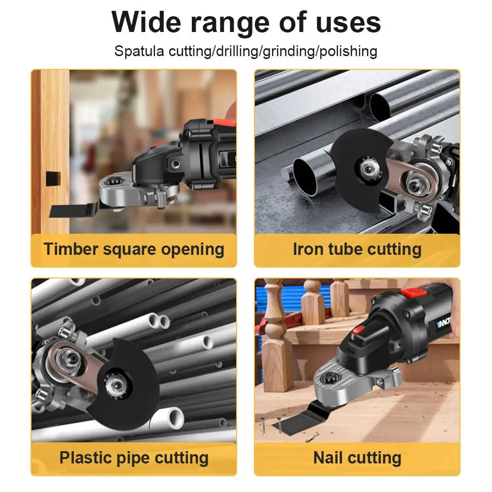 다기능 전기 리노베이터 전동 공구 앵글 연마기, M10 수정 액세서리, 배터리 리노베이터 멀티 커터, 1 개, 2 개