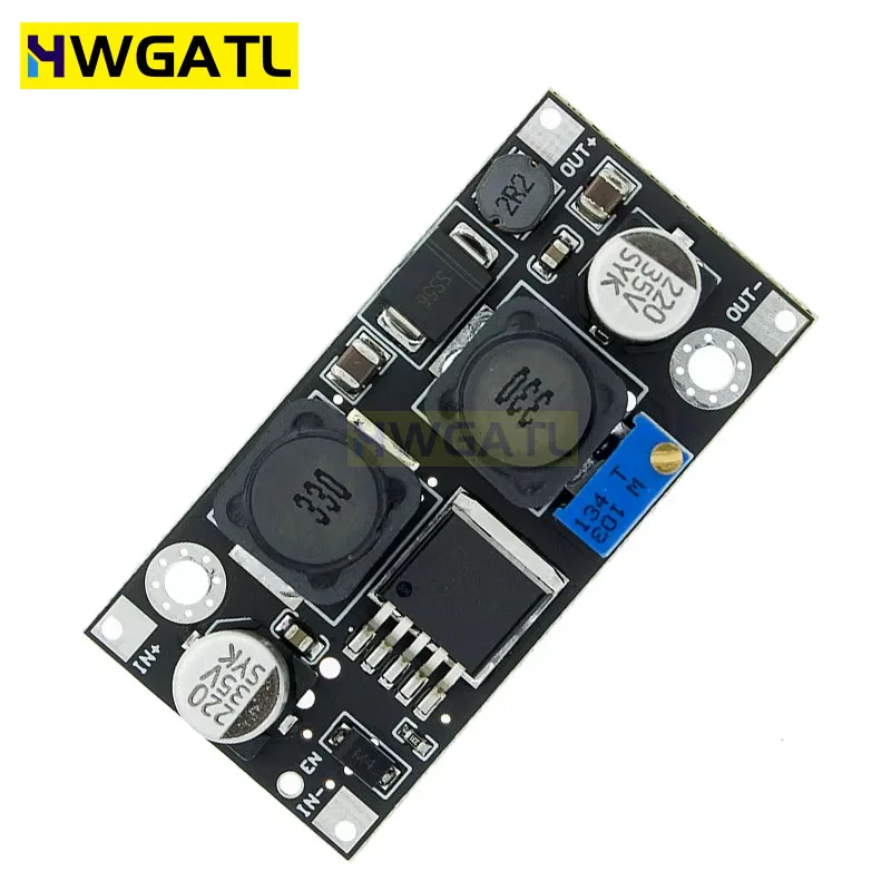 HWGATL XL6019 (XL6009 upgrade) Automatic step-up step-down Dc-Dc Adjustable Converter Power Supply Module 20W 5-32V to 1.3-35V