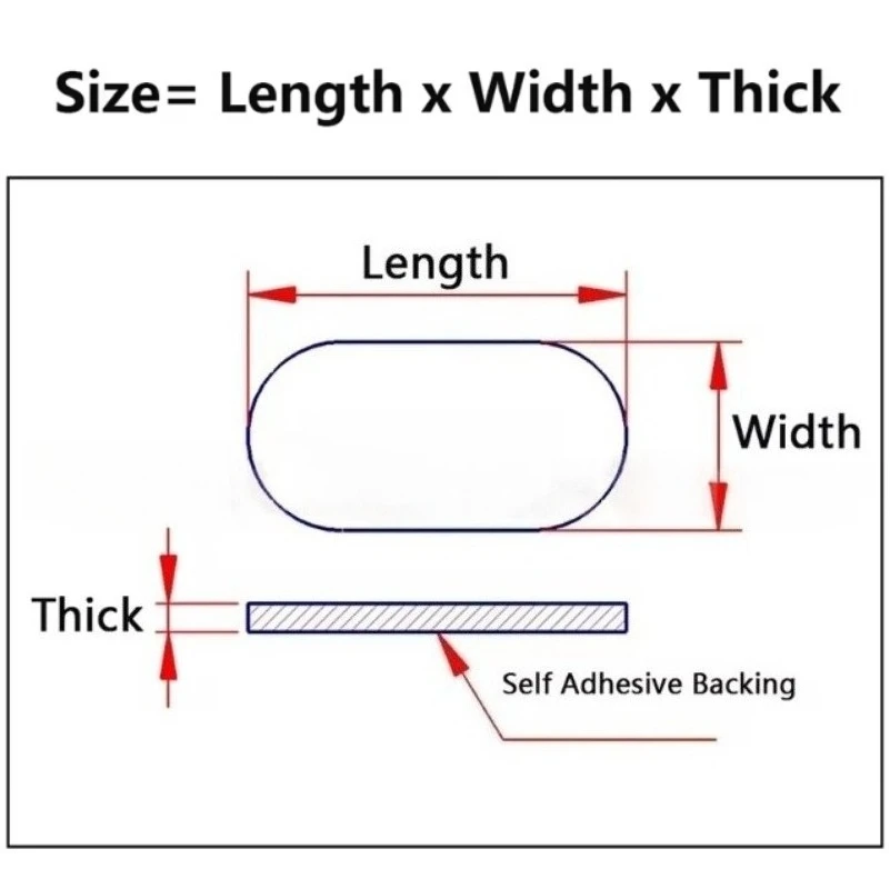 وسادة قدم من مطاط السيليكون ذاتية اللصق؛ وسادة ممتصة للصدمات مضادة للانزلاق للعلبة؛ وسادة مضادة للخدش للأثاث والأرضيات #2