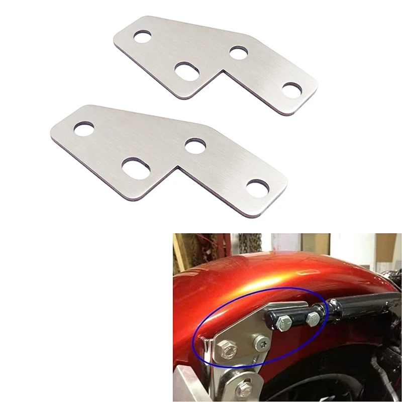 

Sliver and Black Rear Fender Grab Bar Eliminator Bracket Set Replace for Harley Touring Electra Glide Dyna Bagger