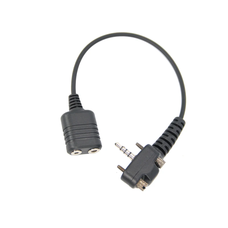 Adapter for Vertex Standard EVX-531/EVX-534/EVX-539/VX351/VX231/VX261 Radio Converts to K-Type 2Pin Headphones, Handheld Mic