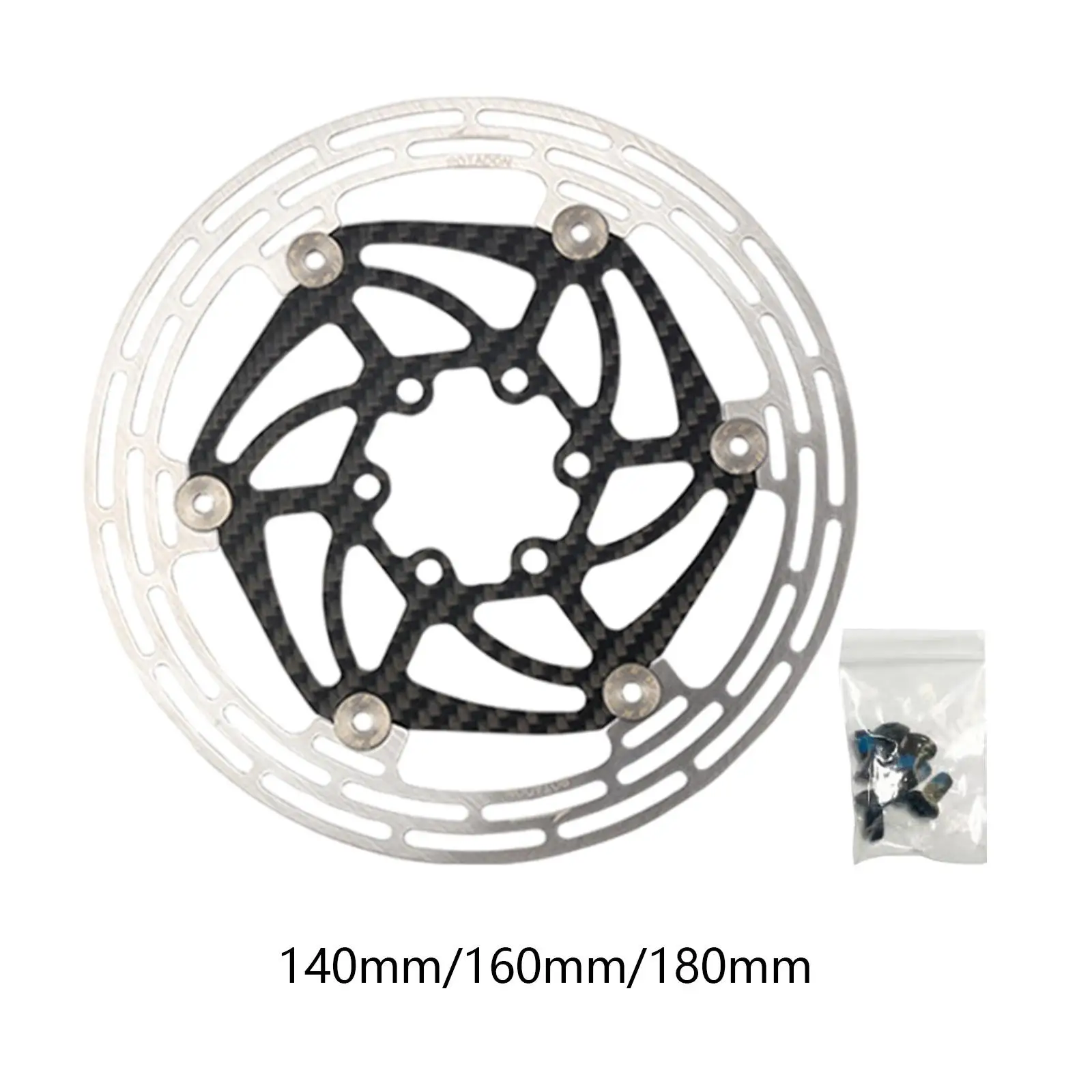 Bike Disc Brake Rotor Bicycle Disc Brake Rotor for Mountain Bike Brake Replacement Heat Dissipation Bike Braking Repair