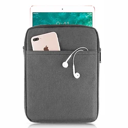 Case for 8.4'' tablet sleeve for Doogee T20 mini 2023 nylon pouch waterproof zipper bag cover