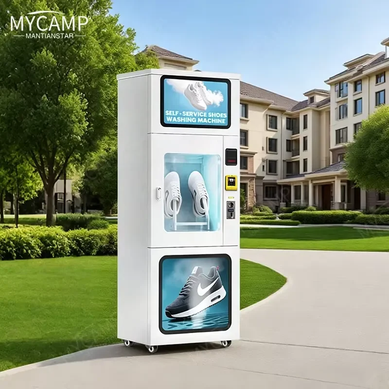 New Arrival Product Intelligent Machine for Business Shoes Cleaning Vending Machine