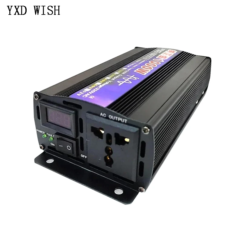2600W/2000W/1600W Pure Sine Wave Inverter 12V TO 220V Voltage Transformer Converter LED Display Power Inverter