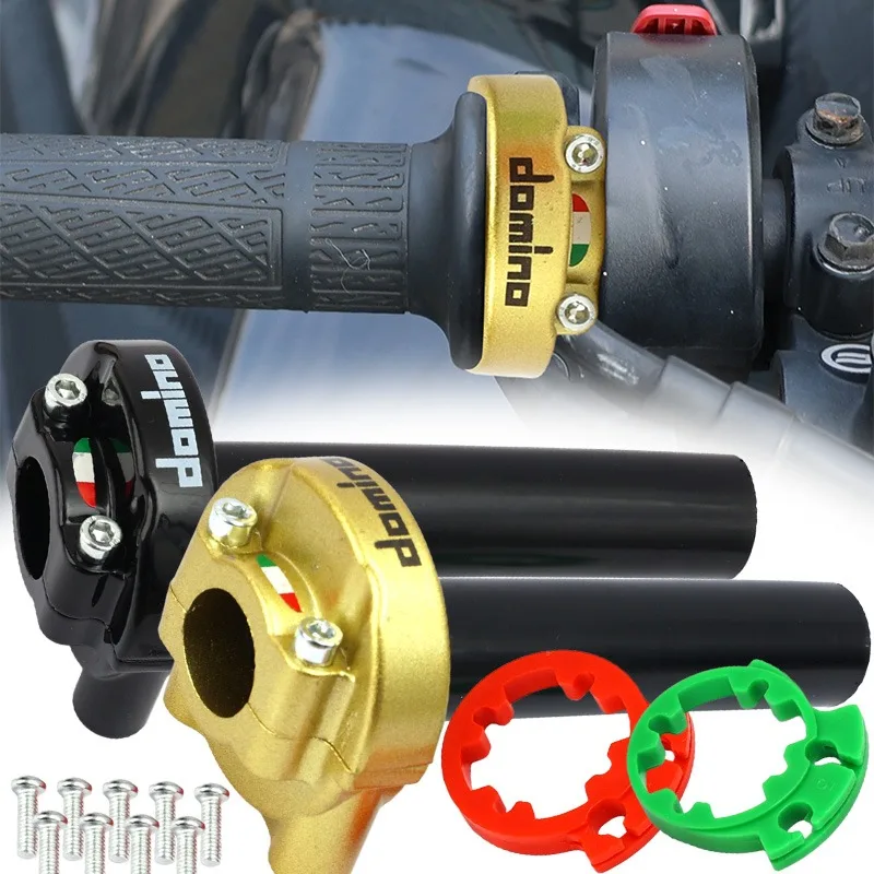 1PC for Off-road Motorcycle Modification Large Twist Throttle Handlebar Set Black/Glod Aluminum Alloy Throttle Twist Handlebar
