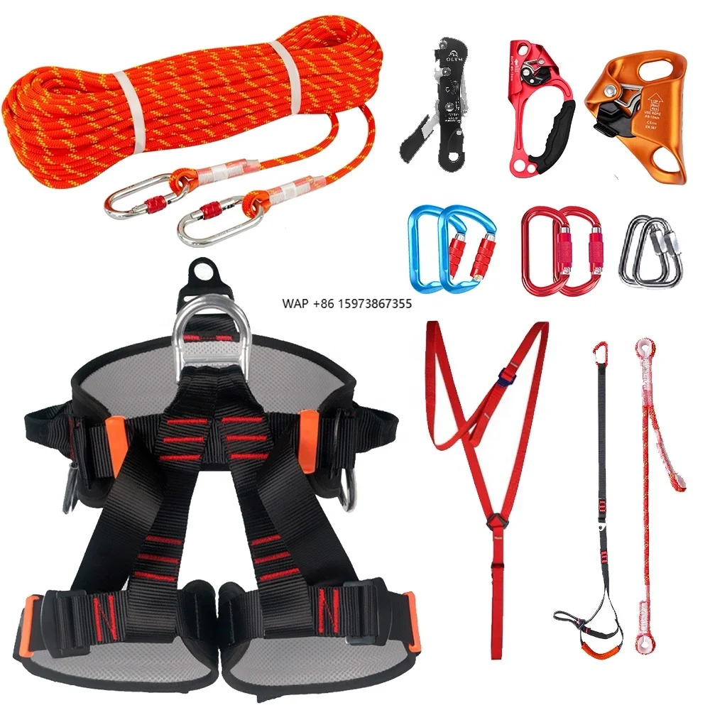 

Half body harness fall arrester equipment fall protection kit set for working at height