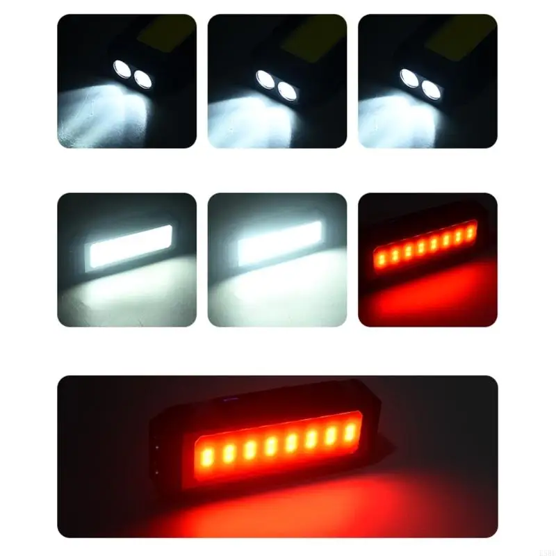 

E5BE Rechargeable LED Work Light with Base Car Inspection Light Flashlight