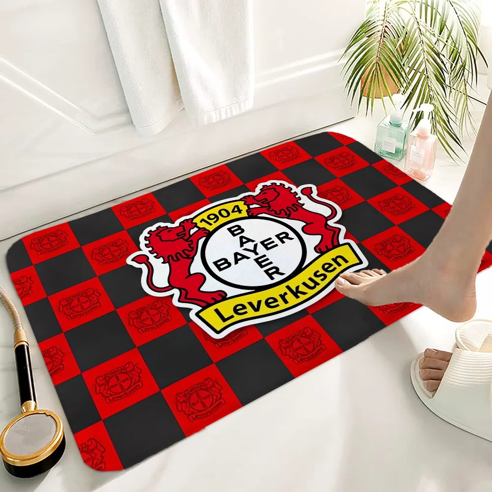 Bath Mat Rug Bathroom Foot Mat Non-slip Mat Small Floor Mats Door Mat B-bayer 04 L-leverkusen Fc Entrance Carpet for Kitchen