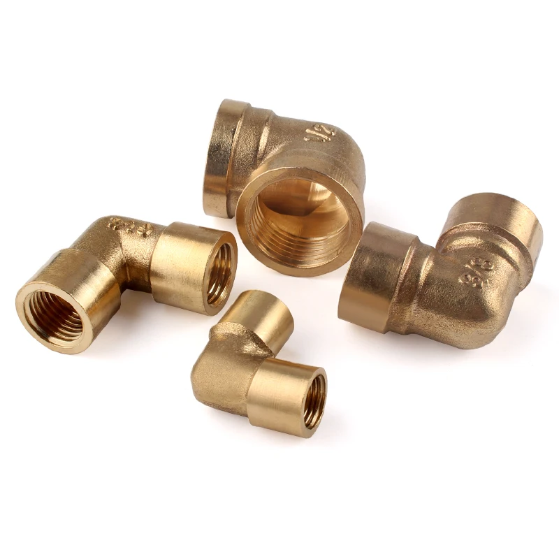 Pneumatic All Copper Joint Tee Internal & External Thread Elbow External Internal Teeth 1/2/3/4points 1/8 1/4 Plumbing Fittings