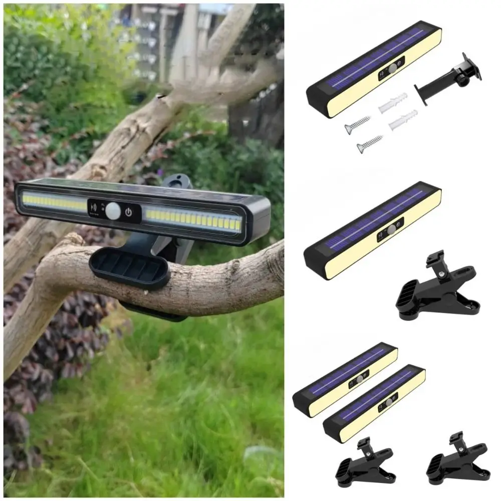 

IP65 Clip Solar Lights White Light/warm Light Wireless Human Body Induction Light 3 Light Mode Body Induction Wall Hanging Light