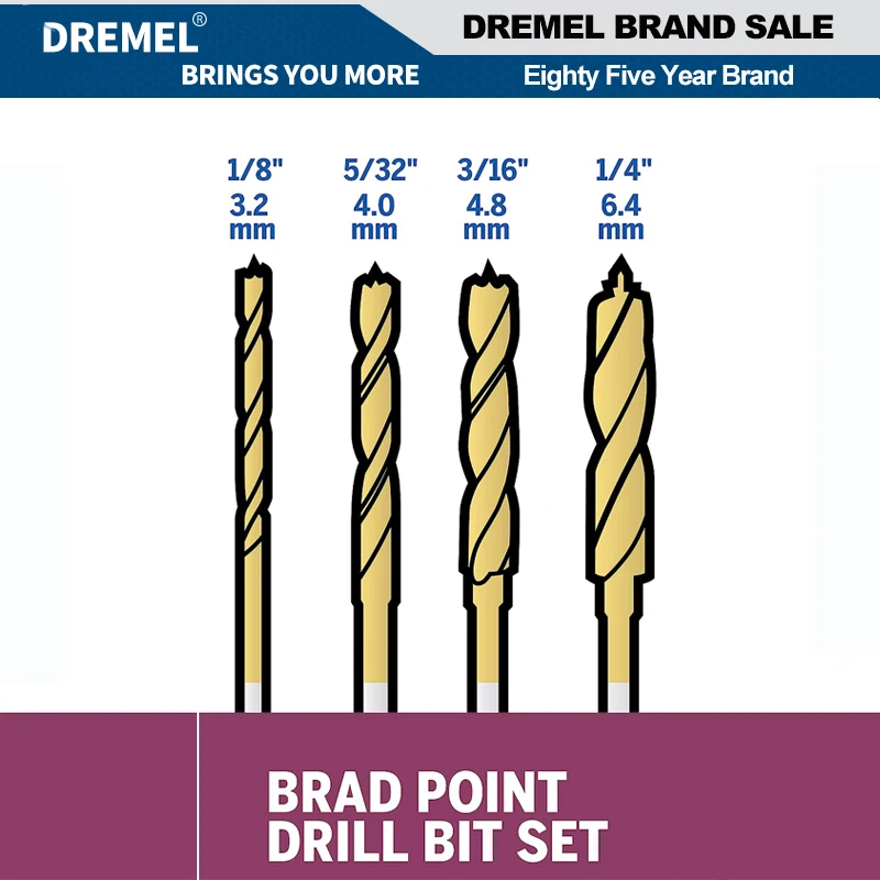 Imagem -02 - Conjunto de Brocas Dremel 636 para Madeira Metal Vidro Ferramentas Elétricas de Plástico Broca Torcida de Alta Qualidade 36 mm Peças