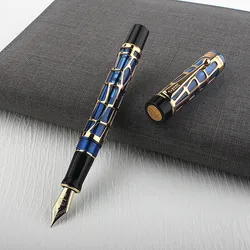 5Colour Luxury Quality Jinhao 100 Resin Electroplating Hollow School Supplies Student Office Stationary M Nib Fountain Pen New