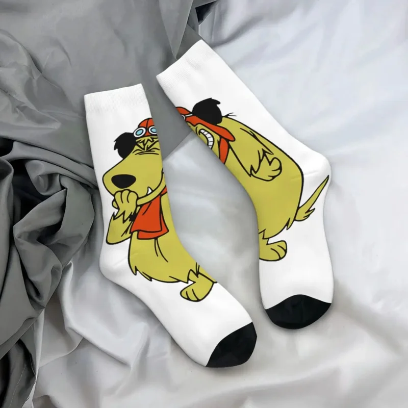 Winter Warm Crazy Design Women Men Muttley Wacky Races Socks Cartoon Non-slip Skateboard Socks