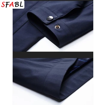 Solid Quality Men's Jacket Business Casual Luxury Blazer for Men Zipper Jacket Office Dress Coat Spring Autumn New Outerwear 3XL 5
