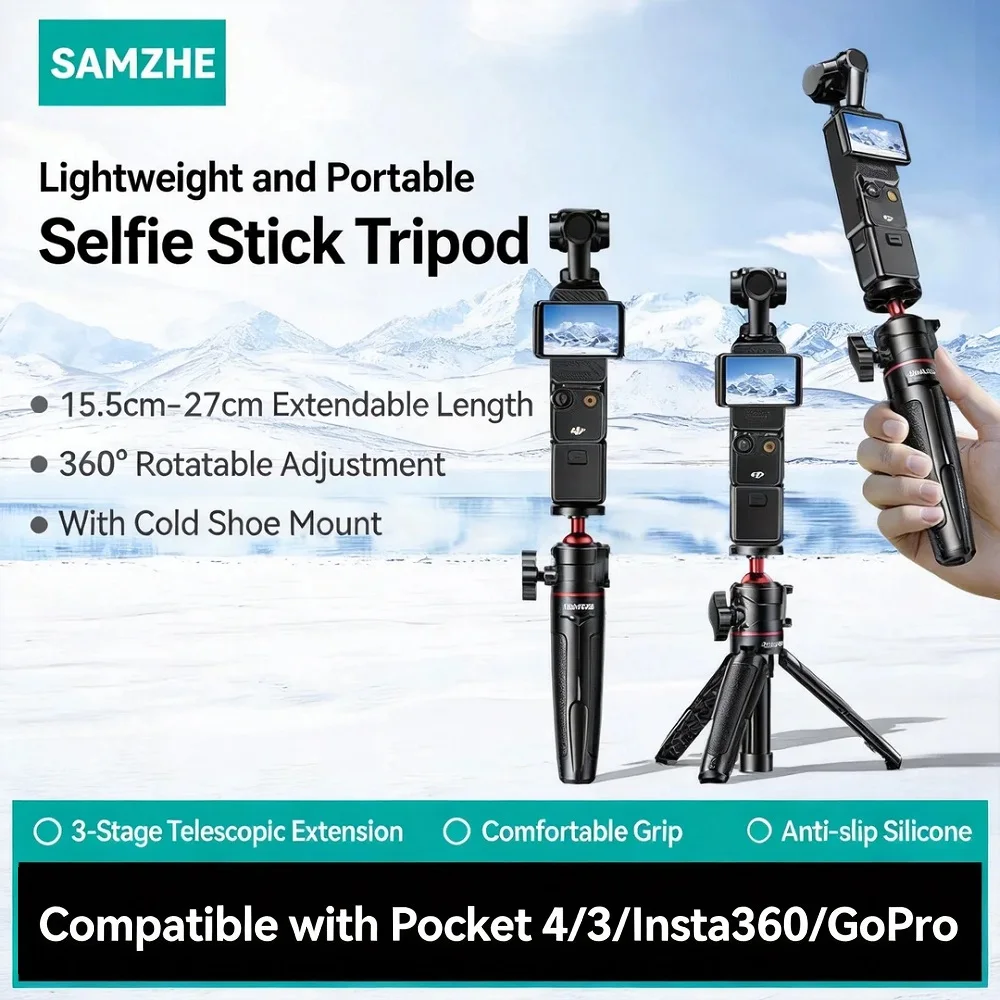 tripe-para-selfie-samzhe-para-dji-osmo-pocket-4-3-action-6-5-pro-gopro-insta360-x5-ace-pro-2-acessorios-vlog-bastao-extensivel