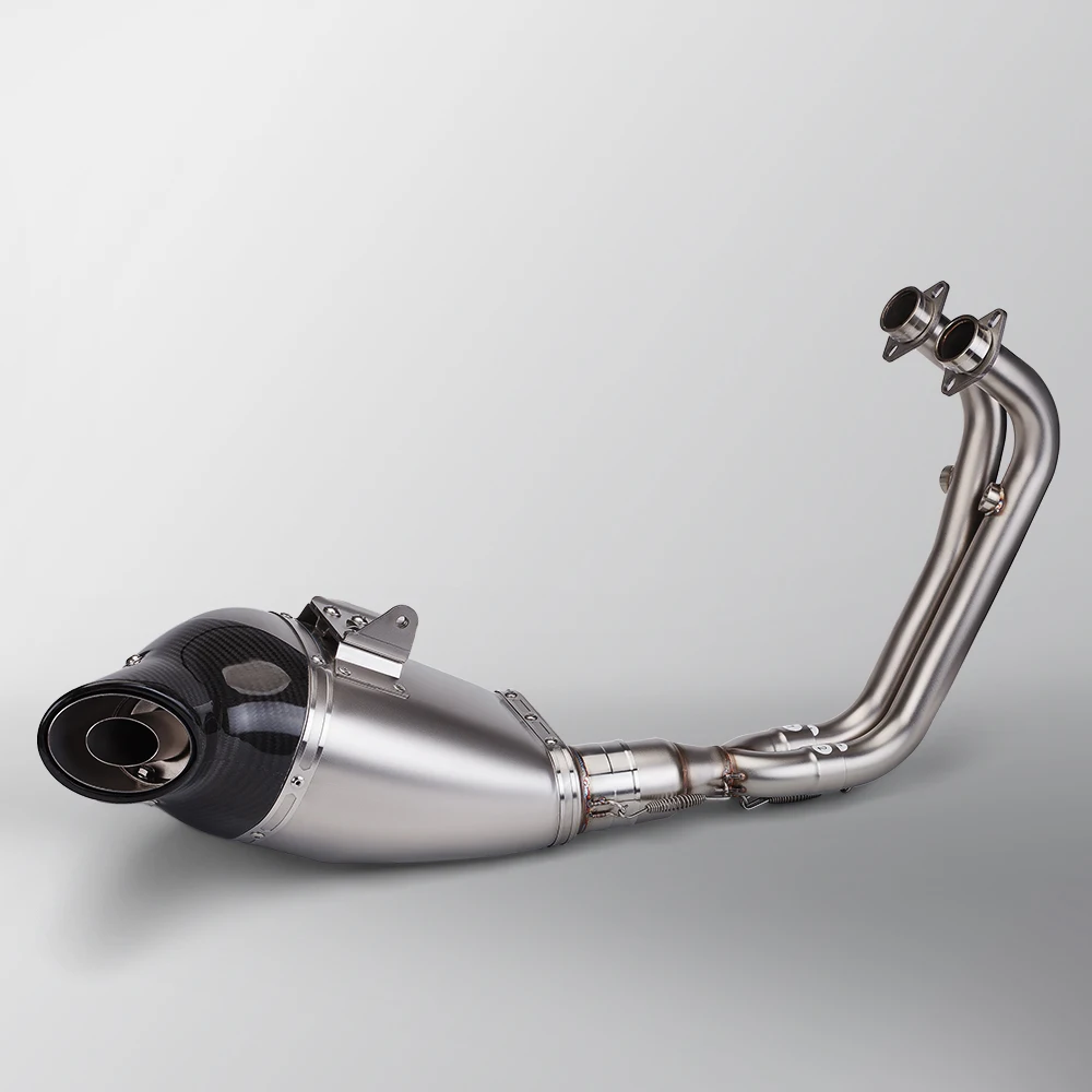 

Slip-on For R3 R25 MT03 2015-2024 Motorcycle Exhaust Full System Modified Front Tube Link Pipe with Carbon Fiber Muffler