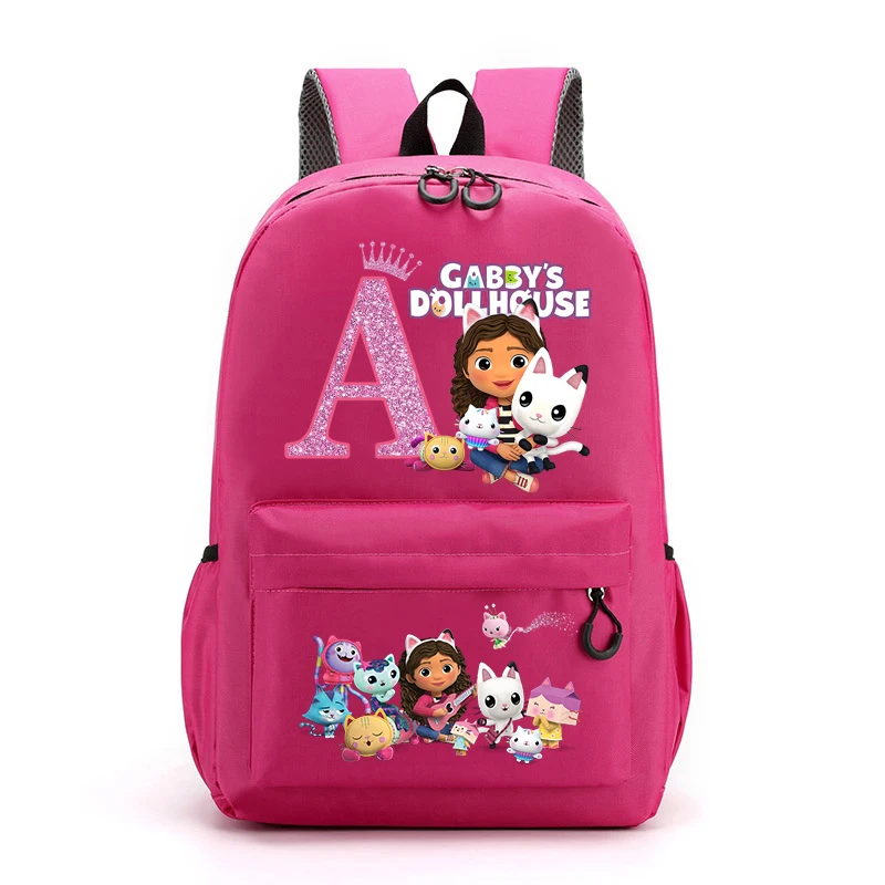 Kawaii Gabby Dollhouses Girl Backpack Children Cartoon Cute Knapsack Kids Anime Creative Schoolbag Student Fashion Book Bag Gift